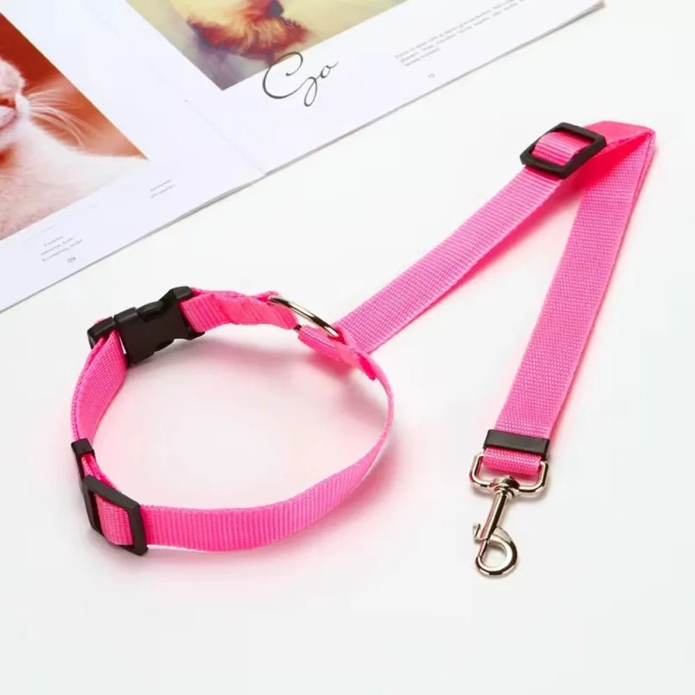 Verstellbarer Nylon-Hundegurt und Geschirr für sichere und komfortable Reisen