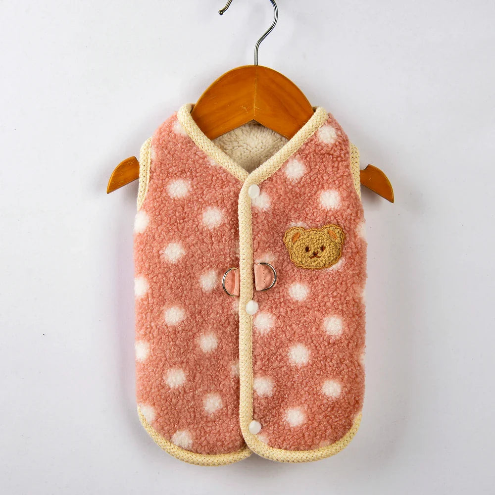 Luxus Komfort Fleece-Mantel für Französische Bulldogge und Chihuahua für warmen Schutz