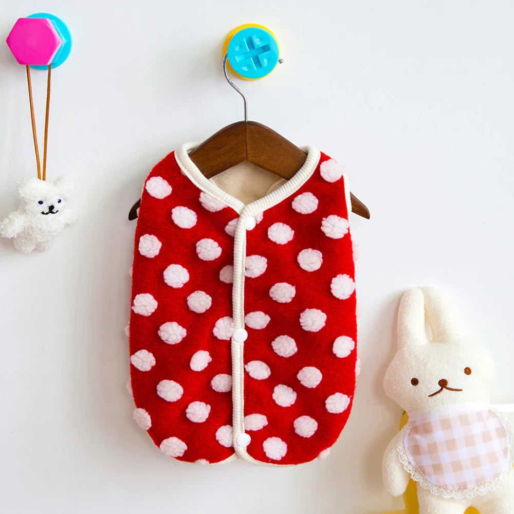 Luxus Komfort Fleece-Mantel für Französische Bulldogge und Chihuahua für warmen Schutz