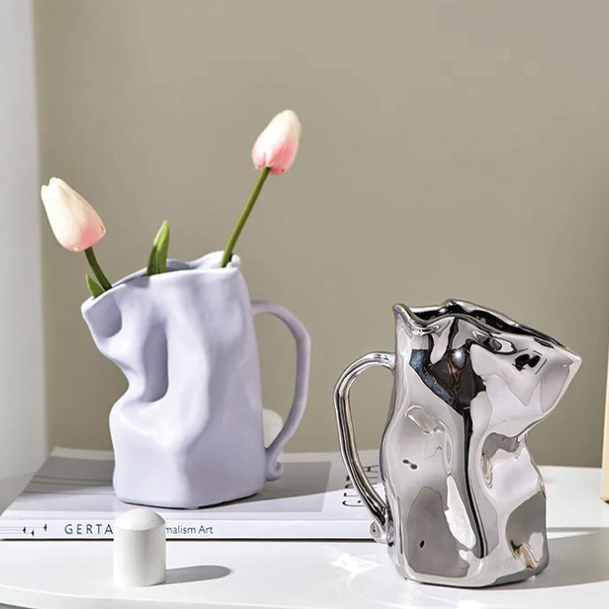 Gefaltete Kaffeetassenvase