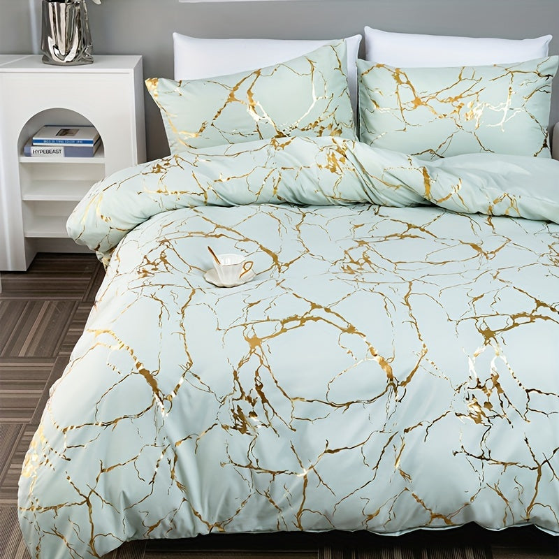 Luxus-Marmor-Design Bettbezug für ein stilvolles und komfortables Schlafzimmer