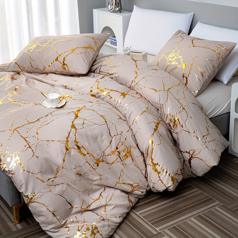 Luxus-Marmor-Design Bettbezug für ein stilvolles und komfortables Schlafzimmer