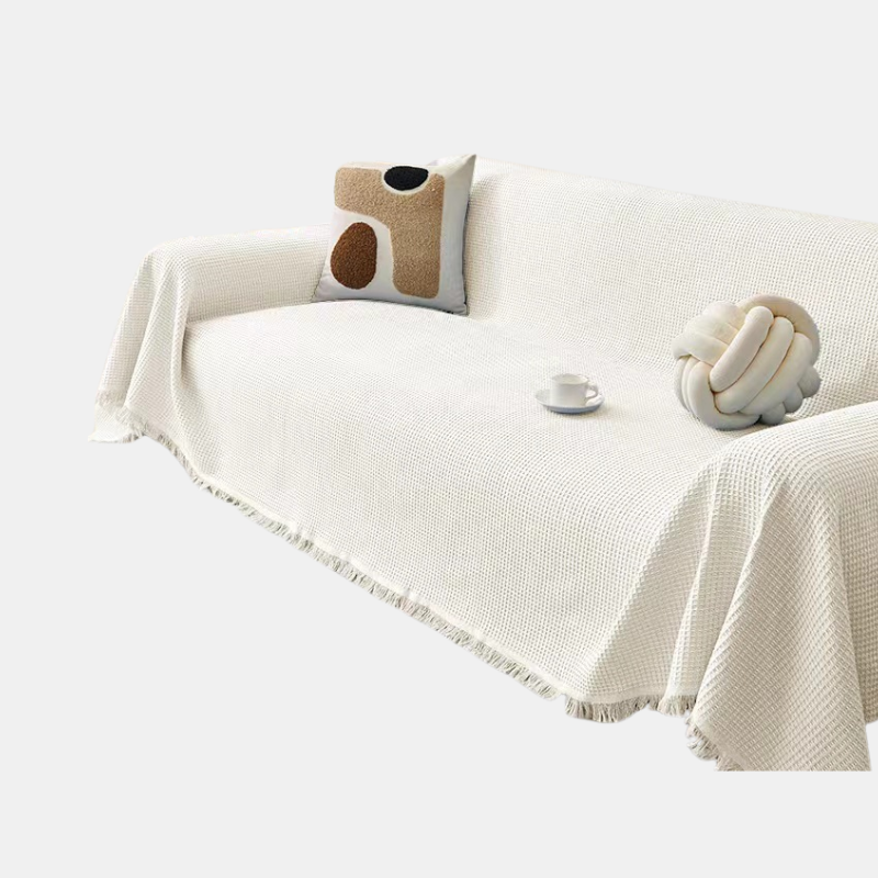 Elegante atmungsaktive Baumwollsofa-Abdeckung - langlebiger und trendiger Möbelschutz
