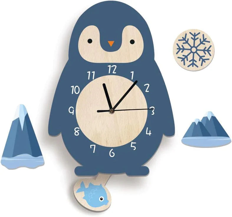 Brilvo - bezaubernde Tier-Wanduhr für Kinder