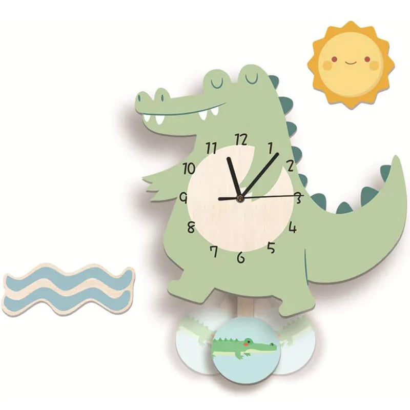 Brilvo - bezaubernde Tier-Wanduhr für Kinder