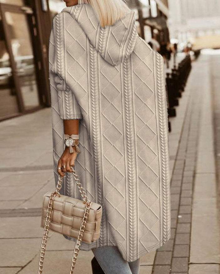 Women's Jacket with Warm Hood - Stylish and Comfortable Raincoat for Women